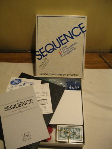 1995 Sequence Strategy Board Game by Jax Complete  