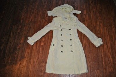   NWT WOMENS BURBERRY LONDON JACKET YELLOW BELTED TRENCH COAT 6 or 4 US