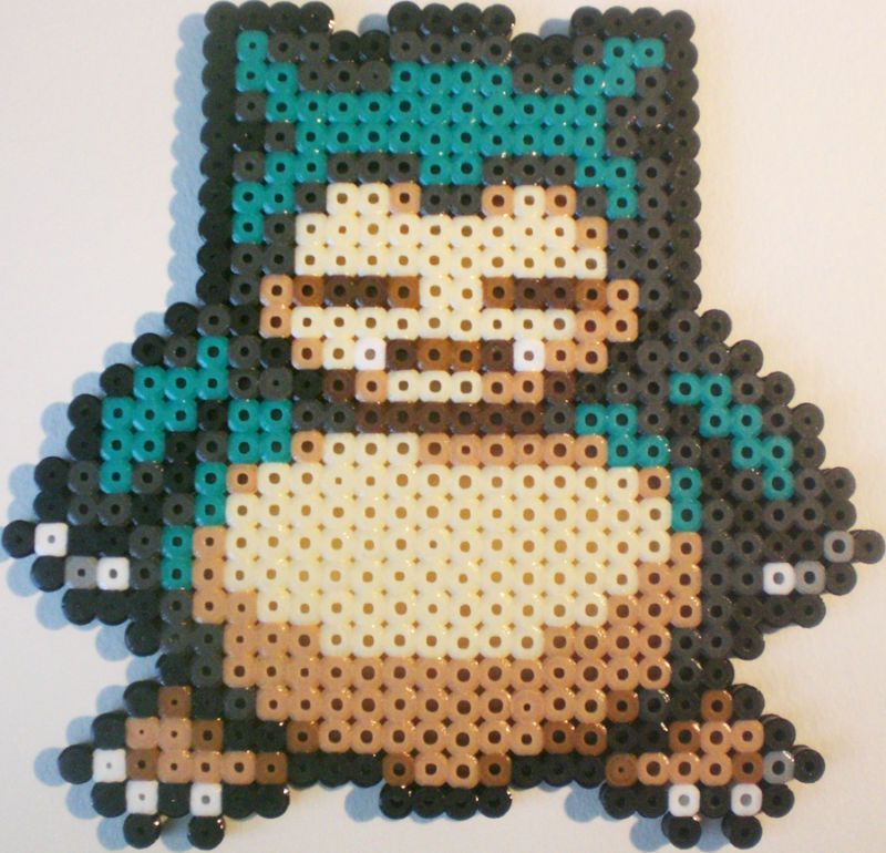 SNORLAX POKEMON BEAD SPRITE NINTENDO GAME PERLER ART  