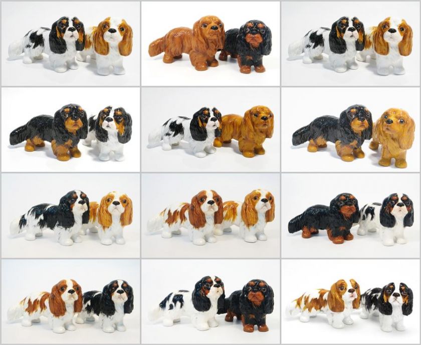 CRAFT SALT & PEPPER POTS CAVALIER KING CHARLES SPANIEL  