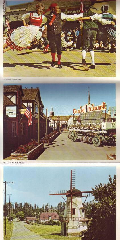 SOLVANG CALIFORNIA GREETINGS SOUVENIR FOLDOUT POSTCARD UNUSED  