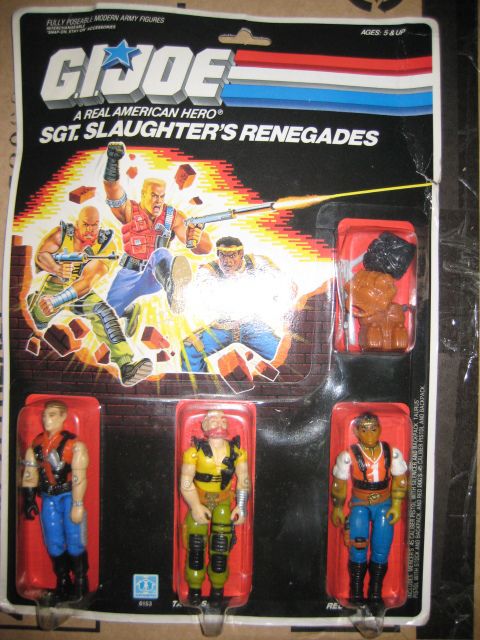 GI JOE Vintage GI JOE MOSC SGT. SLAUGHTERS RENEGADES  