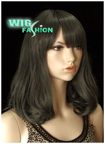 Medium Silver Grey Hair Wig MV81  