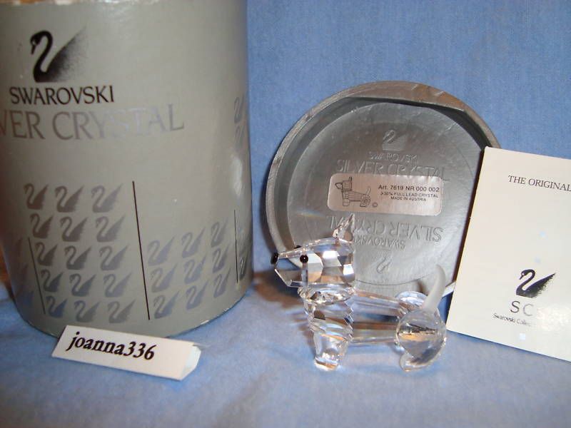 SWAROVSKI CRYSTAL ~ SCOTCH TERRIER~ RETIRED 1996 ~ MIB  