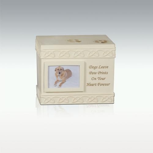 Dog Paws Box Cremation Urn   Dogs Leave Paw Prints   