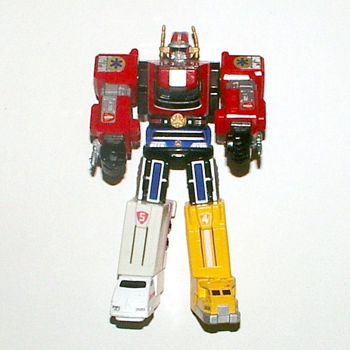 PR Lightspeed Rescue 6 Megazord Action Figure _ ** Must See **  