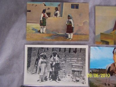 Vintage Native American Indian Postcards RPPC Lot of 13  