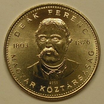 Hungary 20 Forint Commemorative I. (Deak Ferenc) UNC  