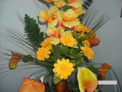 NEW 28 ARTIFICIAL HAND CRAFTED SILK FLOWER ARRANGEMENT  