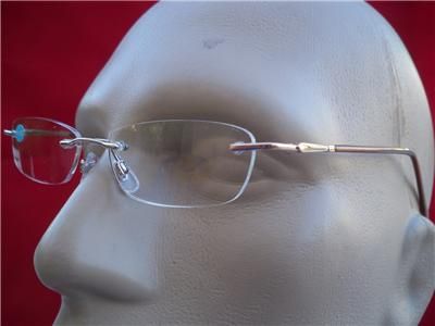  Frameless Reading Glasses Metal Arm Rimless Reader 246 