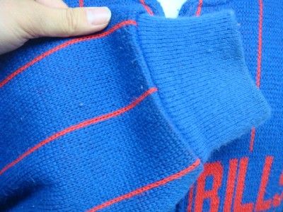 VINTAGE BUFFALO BILLS CLIFF ENGLE SWEATER JACKET SZ LARGE on PopScreen