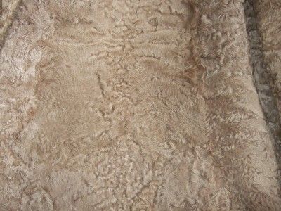 VINTAGE 1950s KARAKUL LAMB REAL FUR COAT JACKET 14/16  