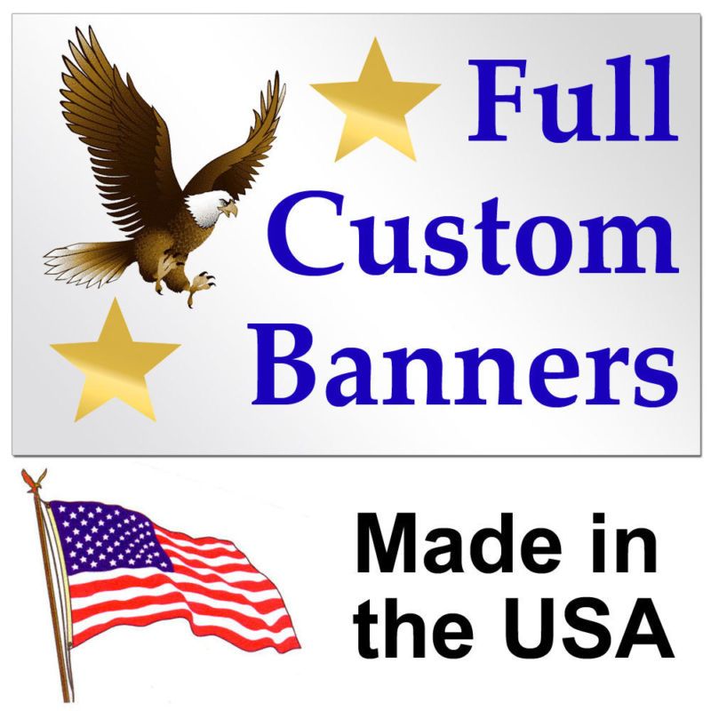 3x6 Full Color Custom Banner 13oz Vinyl DOUBLE SIDED  