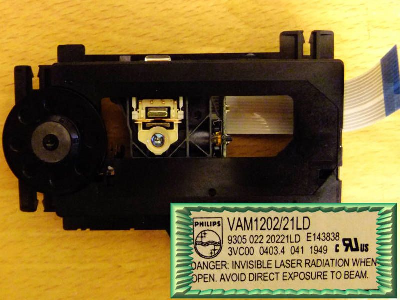 Philips VAM1202/21LD Laser Unit For MicroMega Aria  