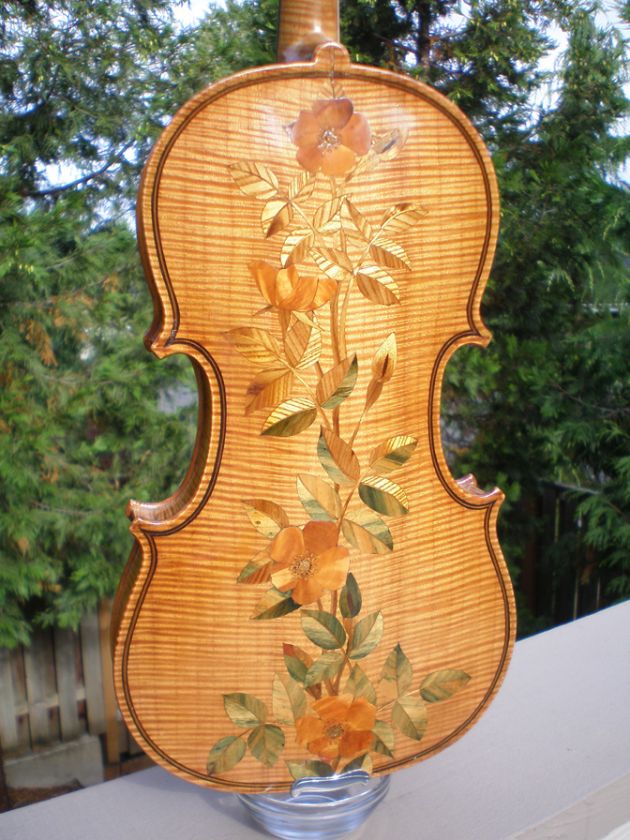 1903 W.R. MCCORD INLAID VIOLIN   OREGON MUSIC HISTORY  