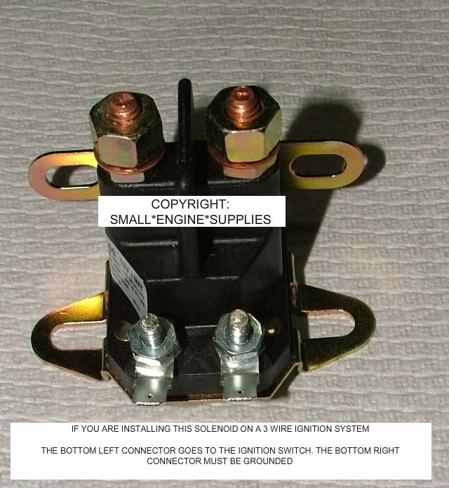 IF YOU ARE INSTALLING THIS SOLINOID ON A 3 WIRE IGNITION SYSTEM