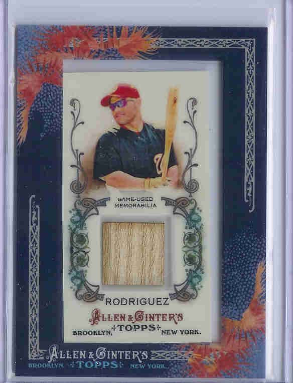 2011 TOPPS ALLEN AND GINTER IVAN RODRIGUEZ BAT  