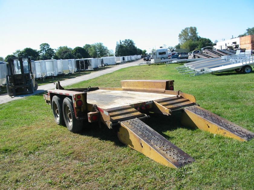 6792 Belsche Equipment Car Machinery Hauler 2003 Trailer Ramps 76x16 