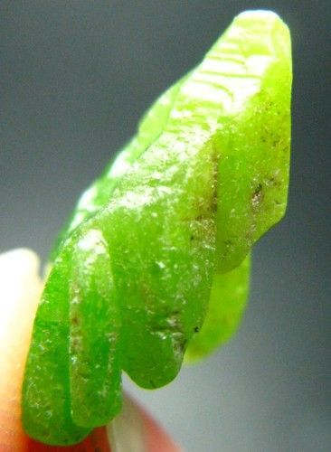 apple green PYROMORPHITE barrel prisms without matrix)  