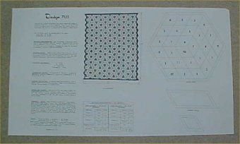 Vintage Mail Order Fancy Traditional STAR Quilt Pattern  
