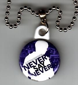 JUSTIN BIEBER Never Say Never Pendant Necklace  cd 026  