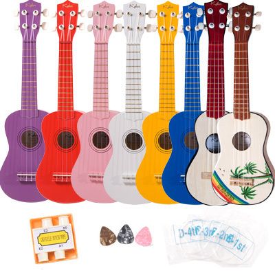 KALOS Ukulele Pack+Pitchpipe+Picks+Extra Strings+Gigbag  