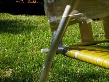 Mid Century Modern Patio Avocado Green Lawn Chairs Lounger Vintage 