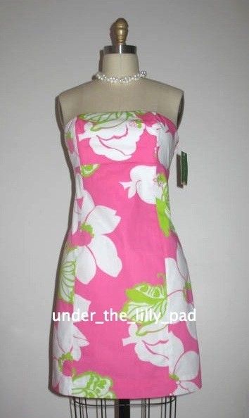 NWT Lilly Pulitzer FRANCO Strapless DRESS 0 2 4 6 Floral  