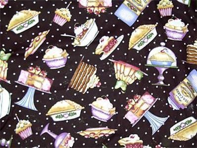 TEA CAKES PIES CUPCAKES COOKIES DESSERT PLACEMAT SET  