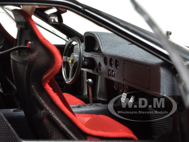   model car of 1987 ferrari f40 light weight black high end version by