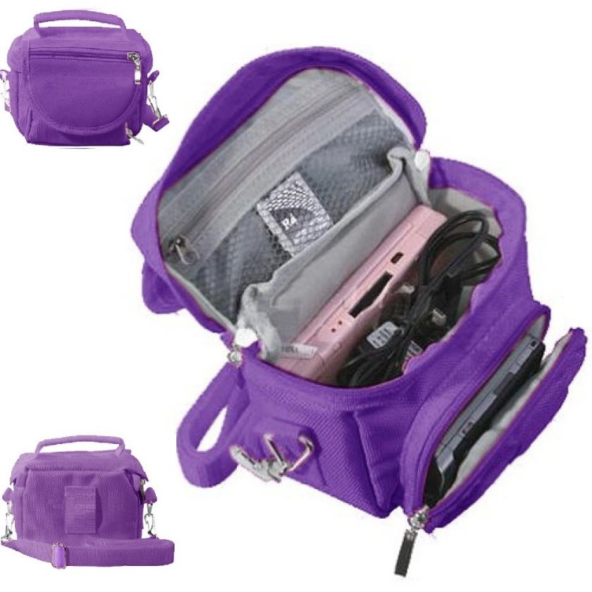   PURPLE TRAVEL CASE CARRY POUCH BAG FOR NINTENDO 3DS DS LITE DSi XL