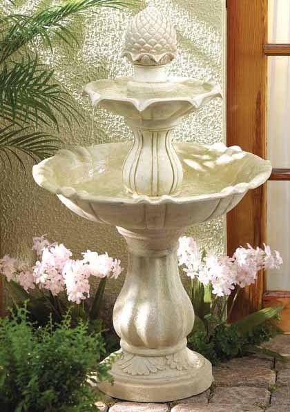 FOUNTAINS Huge 3 FT. Garden ACORN FOUNTAIN  