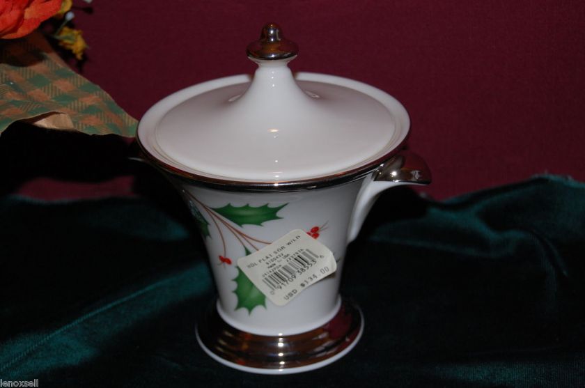 LENOX Holiday Platinum Sugar Bowl NEW Made in USA 1Quality  