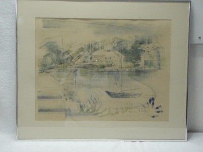 Original Signed Alfred Birdsey Watercolor Painting  