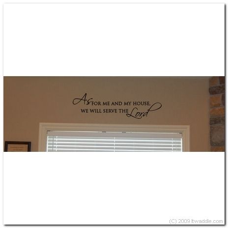 As for me and my house   Vinyl Wall Lettering Words Art  