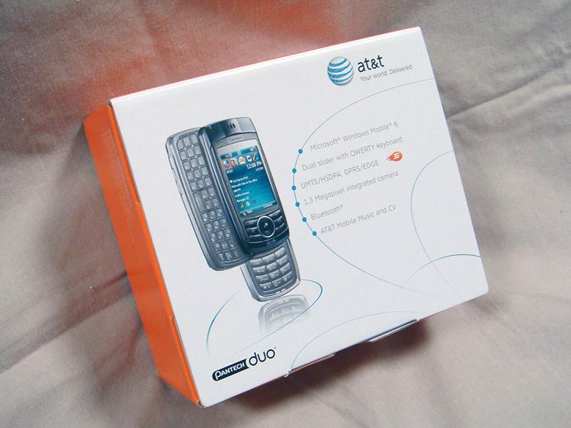 NEW BLACK PANTECH DUO C810 AT&T WINDOWS 6.1 DUAL SLIDE QWERTY SMART 