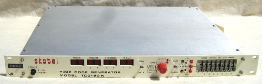 Skotel TCG 80N SMPTE Time Code Generator w/ SDCC Panel  