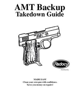 AMT Backup Pistol Takedown Assembly Guide Radocy  