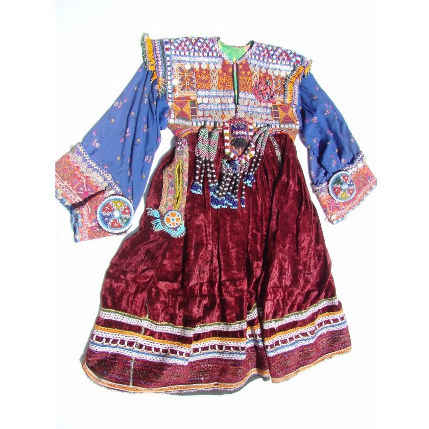 Antique 30 Belly Dance ATS Baluchi Tribal DRESS 780x10  