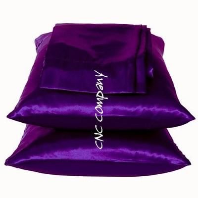 2PC SOFT SATIN SILK~Y Pillowcases Standard/Queen_King  