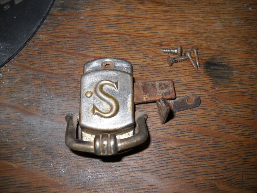   Cabinet Left Hand Latch , Rare Find S motif Sellers Nickel Latch