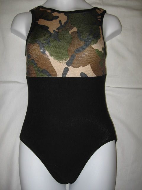 Girls Large GK Camo Camouflage Leotard  