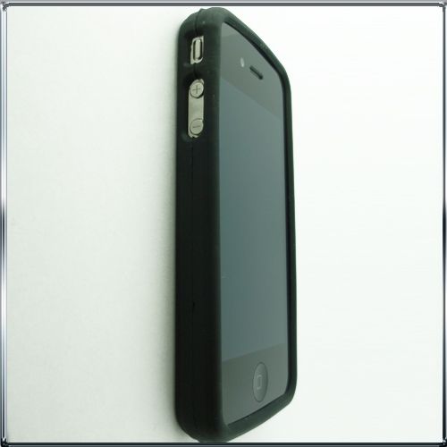 4TH 4G iPhone 4 G APPLE BK RUBBER COVER CASE PROTECTOR  