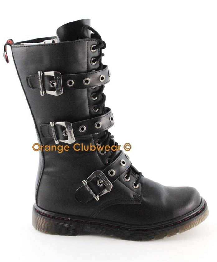 DEMONIA DISORDER 303 Punk Gothic Combat Womens Boots  