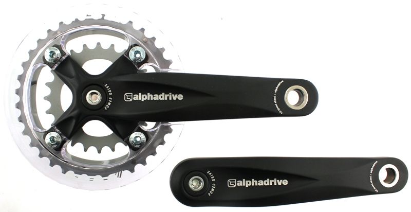 FSA ALPHA DRIVE Double Bash Guard 36/24 Bike Crankset 170mm Crank CK 