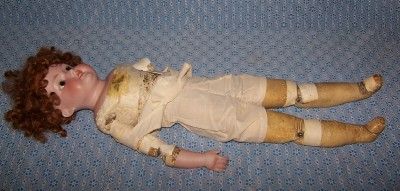 1900s ARMAND MARSEILLE BISQUE DOLL #370 BOY DOLL 26  