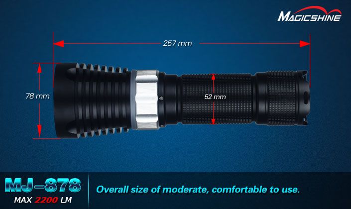 MagicShine MJ 878 SST 90 LED Diving Flashlight  