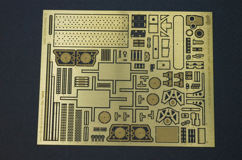 Scarce conversion SWASH DESIGN 1/35° SAS/LRDG Jeep conversion set DR 