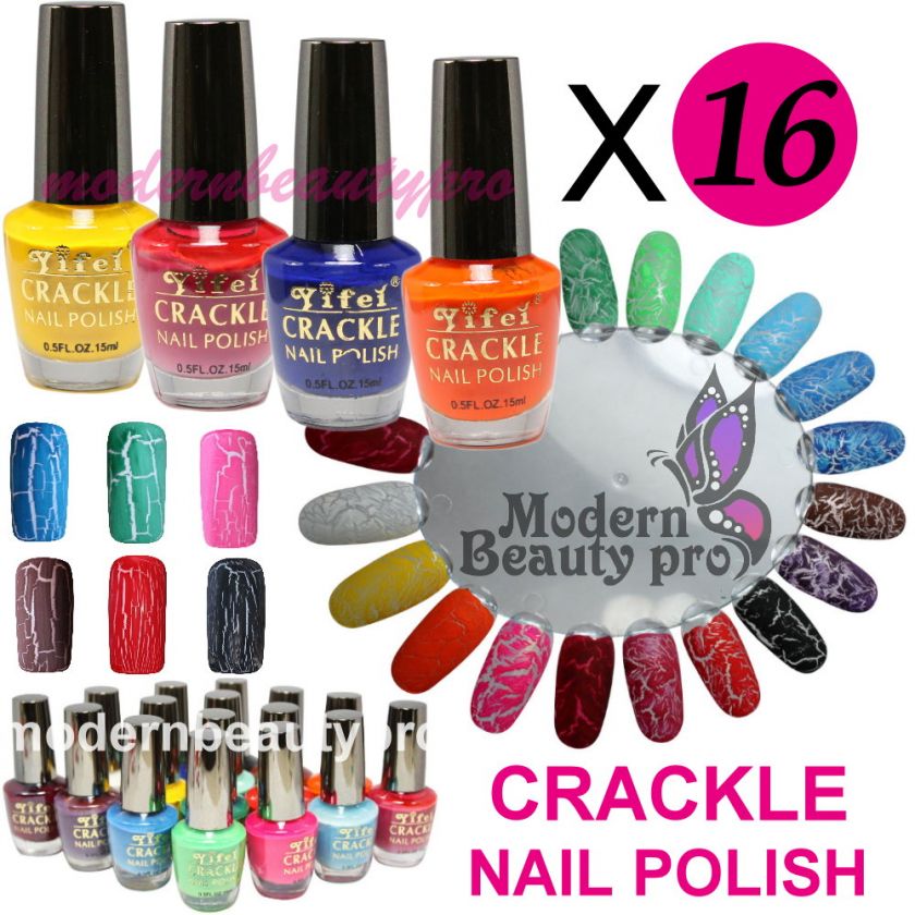   Crackle Crack Style Nail Polish Shatter Nail Art Cracking TIPS Set