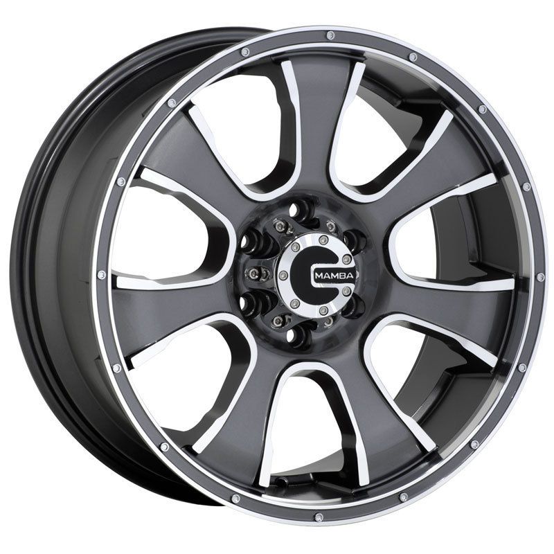 17 Mamba M7 Gunmetal Wheels 5x127 Jeep Wrangler JK  